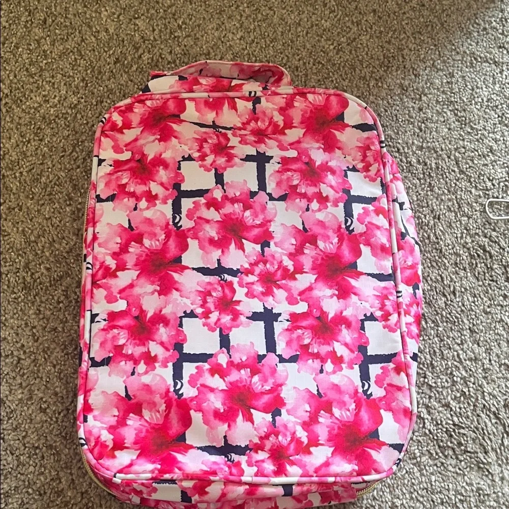 Isaac Mizrahi Pink Floral Travel Bag - Picture 3 of 9